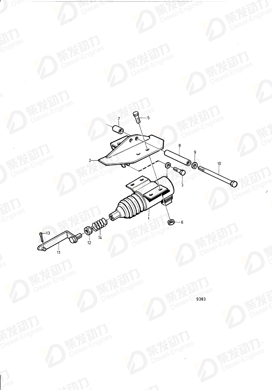 VOLVO Pull rod 863626 Drawing